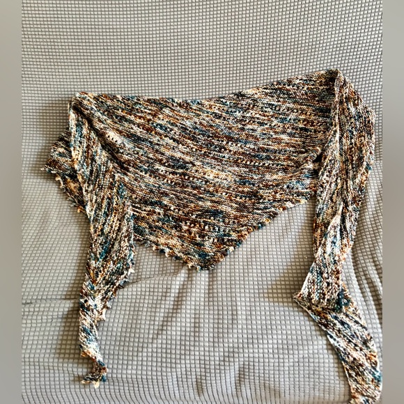 Multicolor Handknit Shawl - Picture 2 of 4